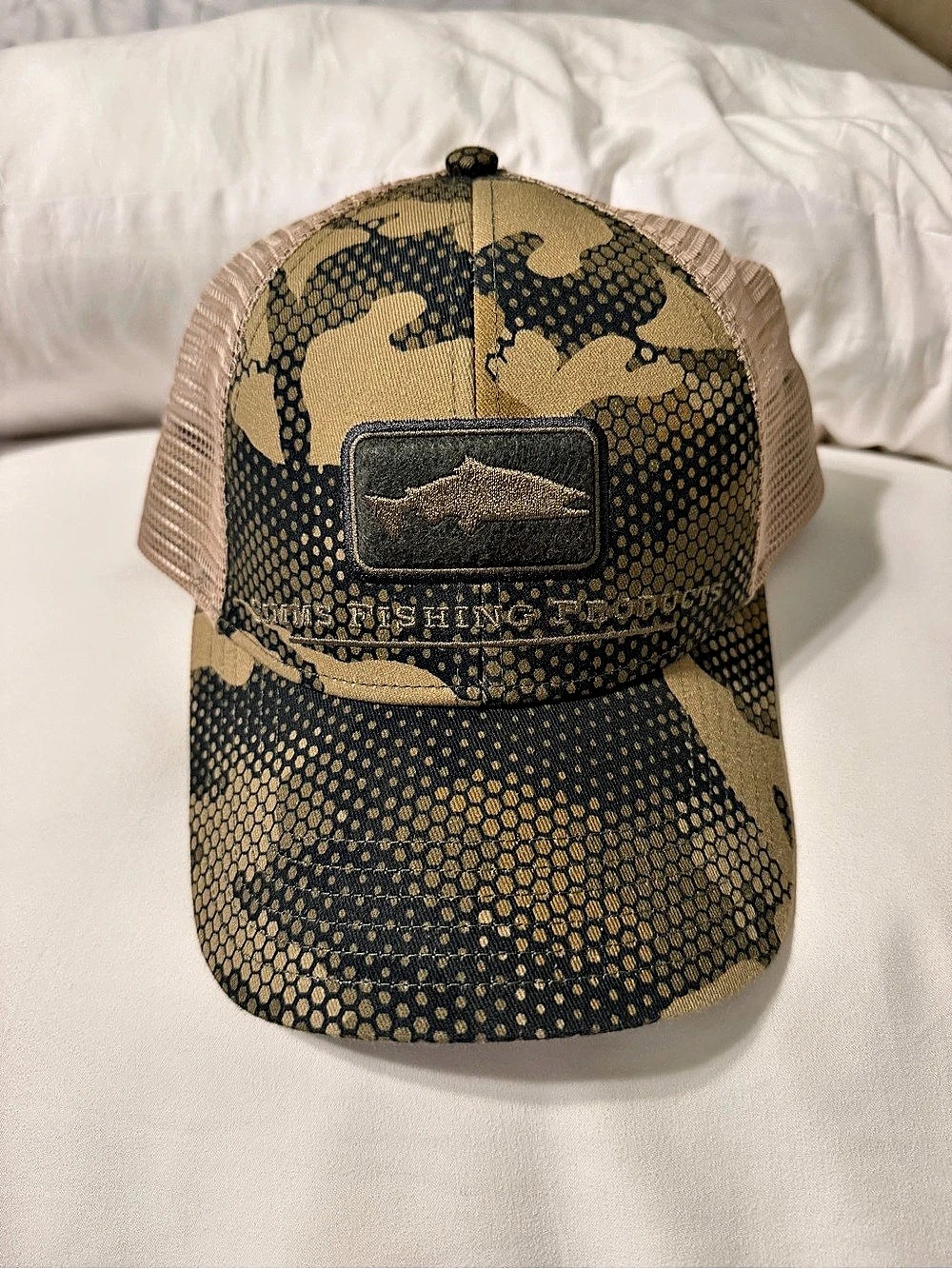 Simms Trout Icon Trucker Hat Camo NWOT
